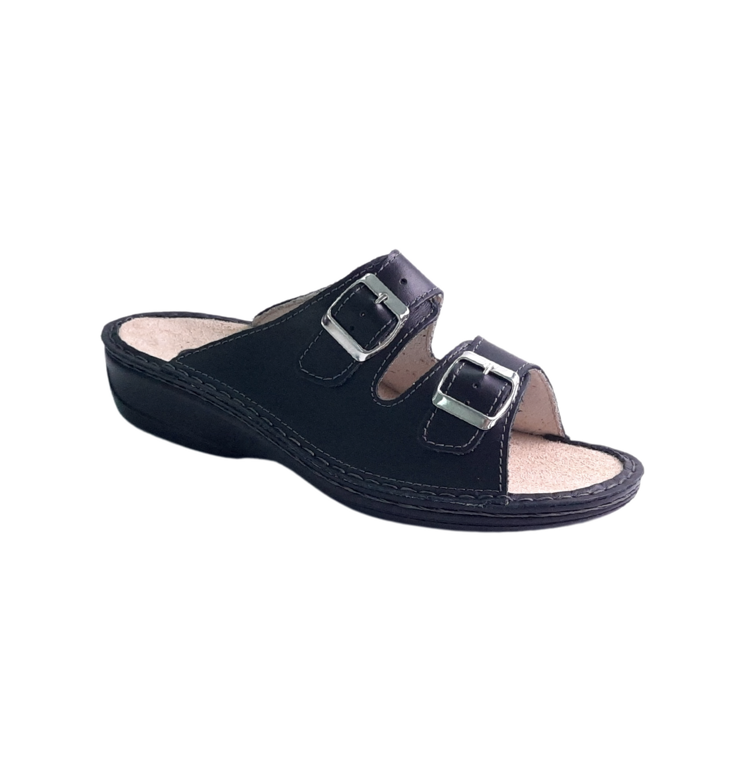 Italian Leather Sandals Black