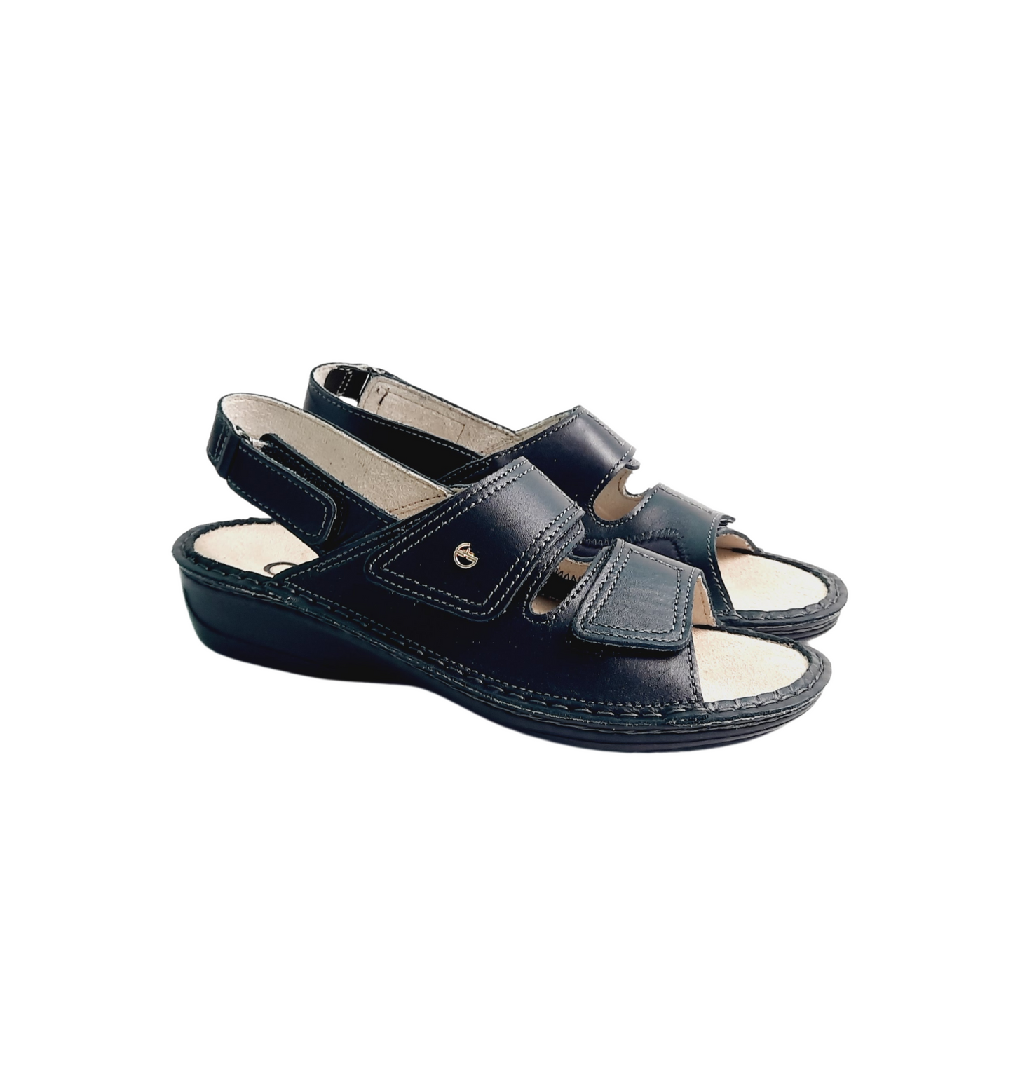 Forli Italian Sandals Black