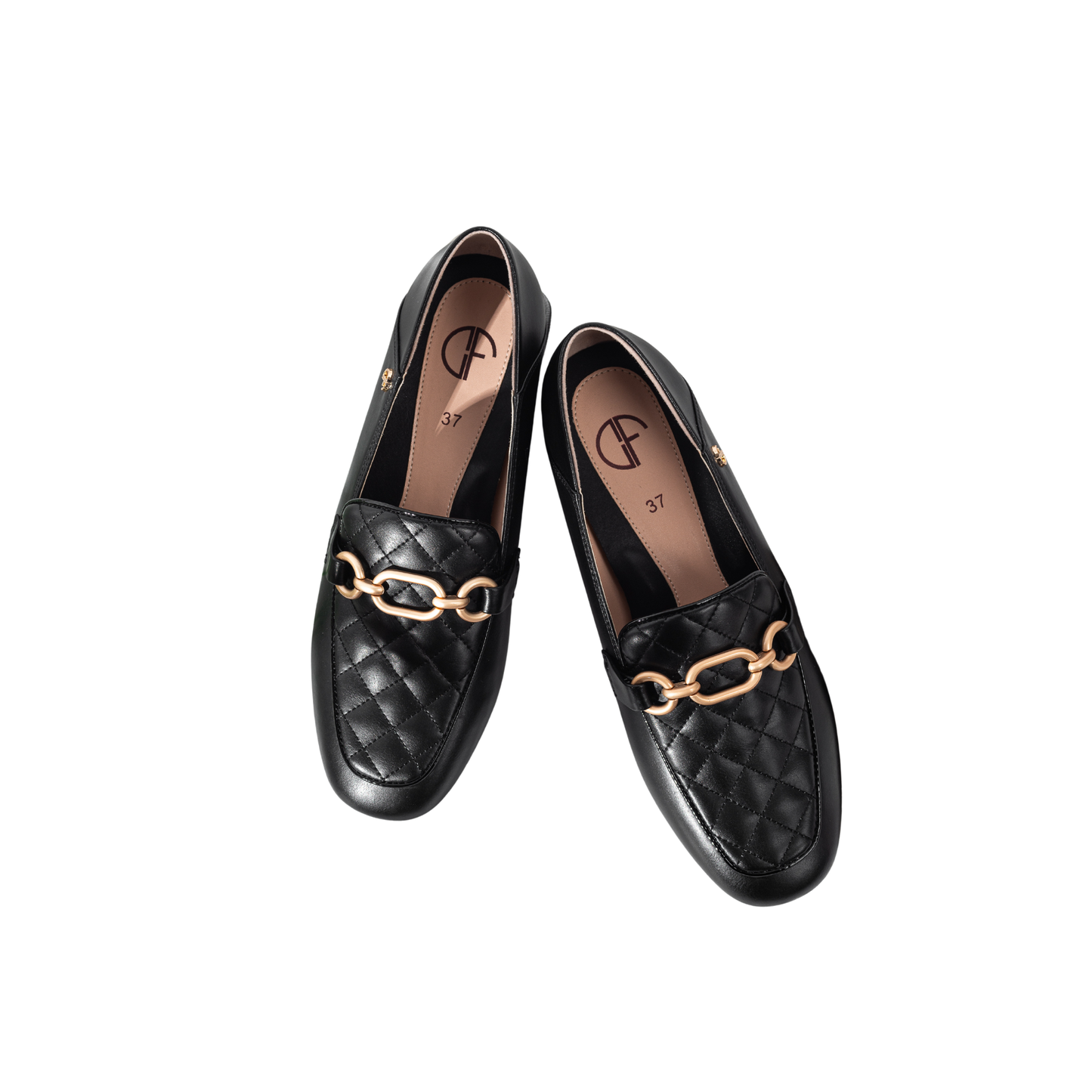 Quilted Chain Loafers