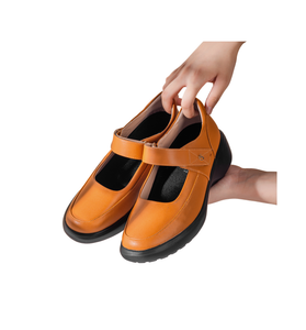 Women Shoes Brown Leather Wedges
