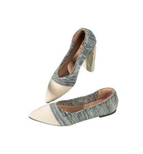 Casual Wear Flat Shoes - BROWN STRIPE