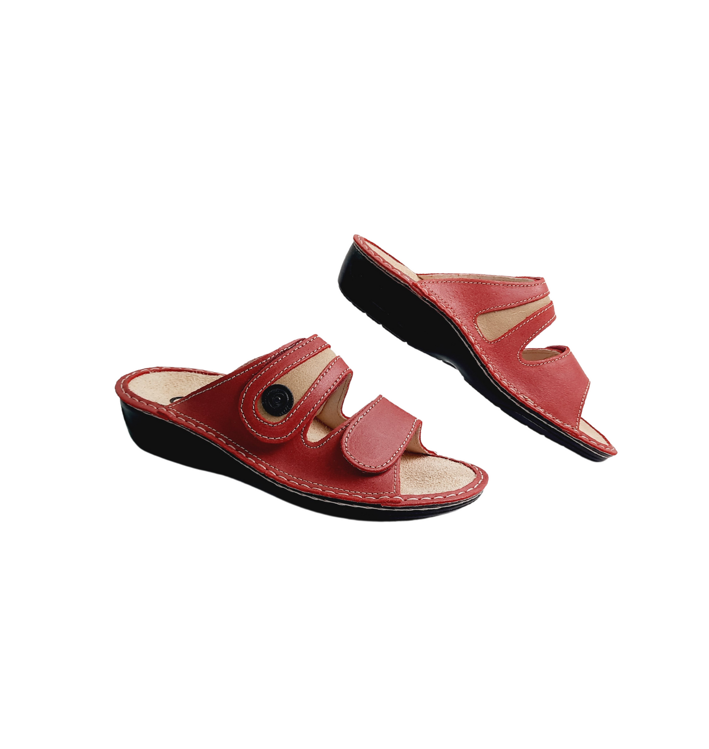 Italian Leather Rosso Sandals