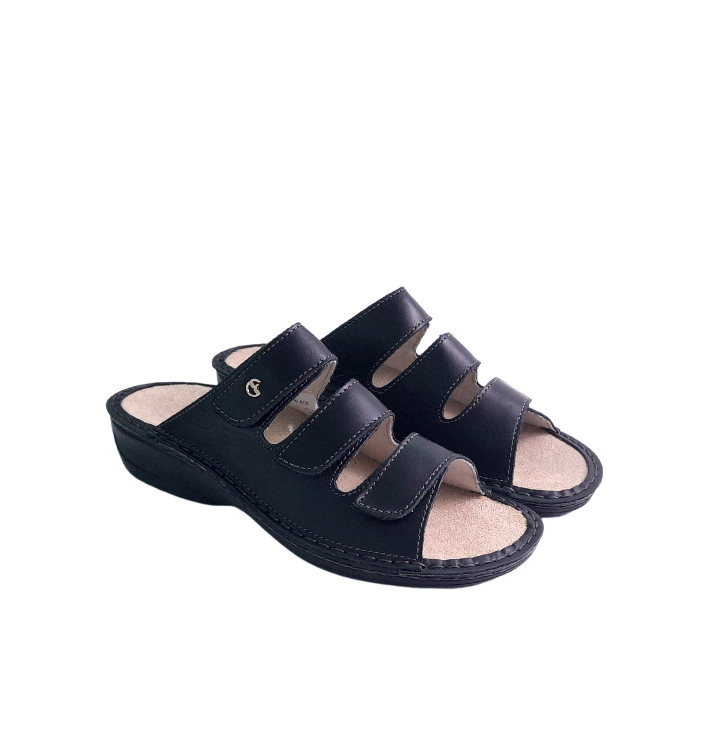 Italian Adjustable Sandals Black