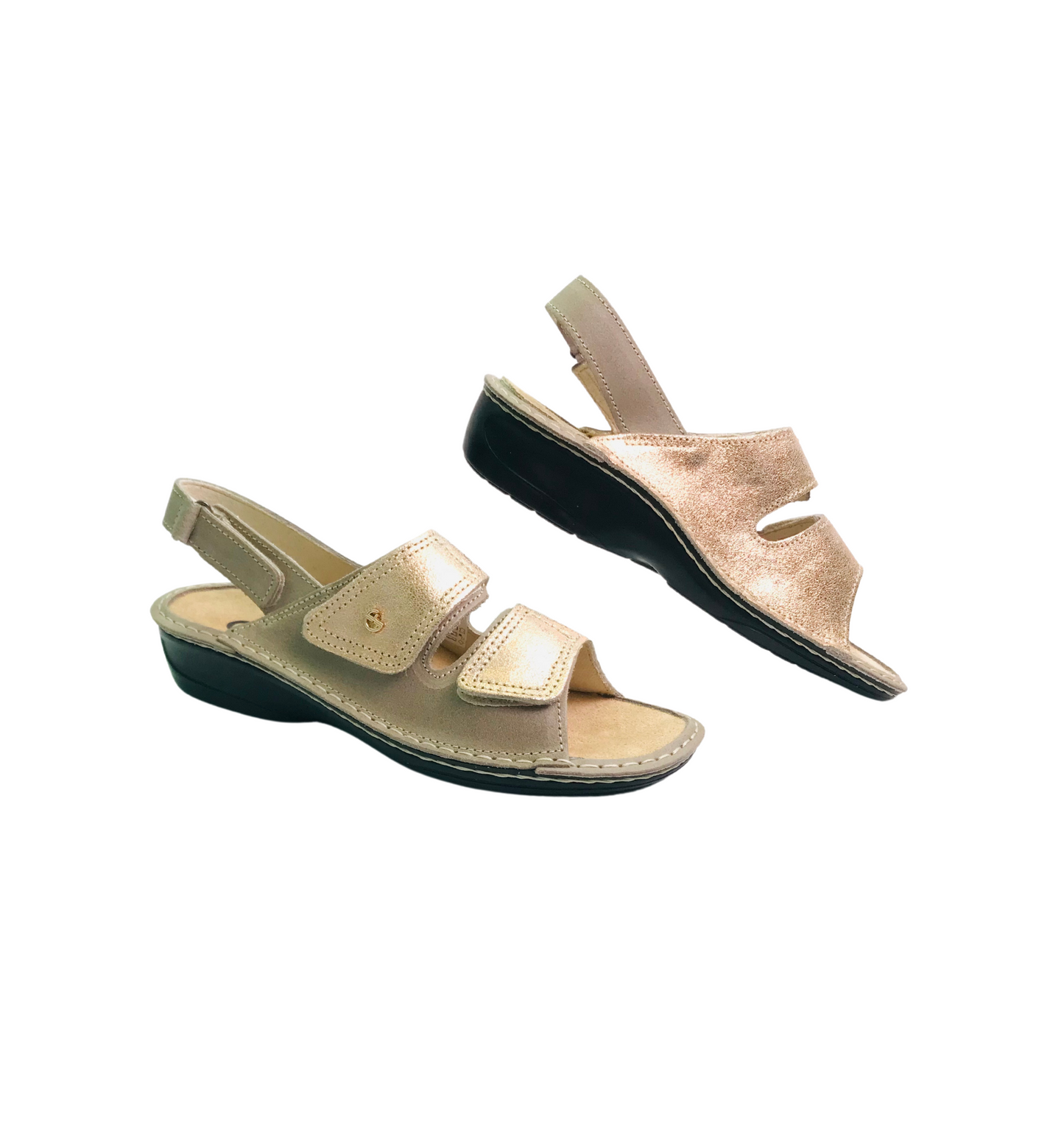 Forli Italian Sandals Gold