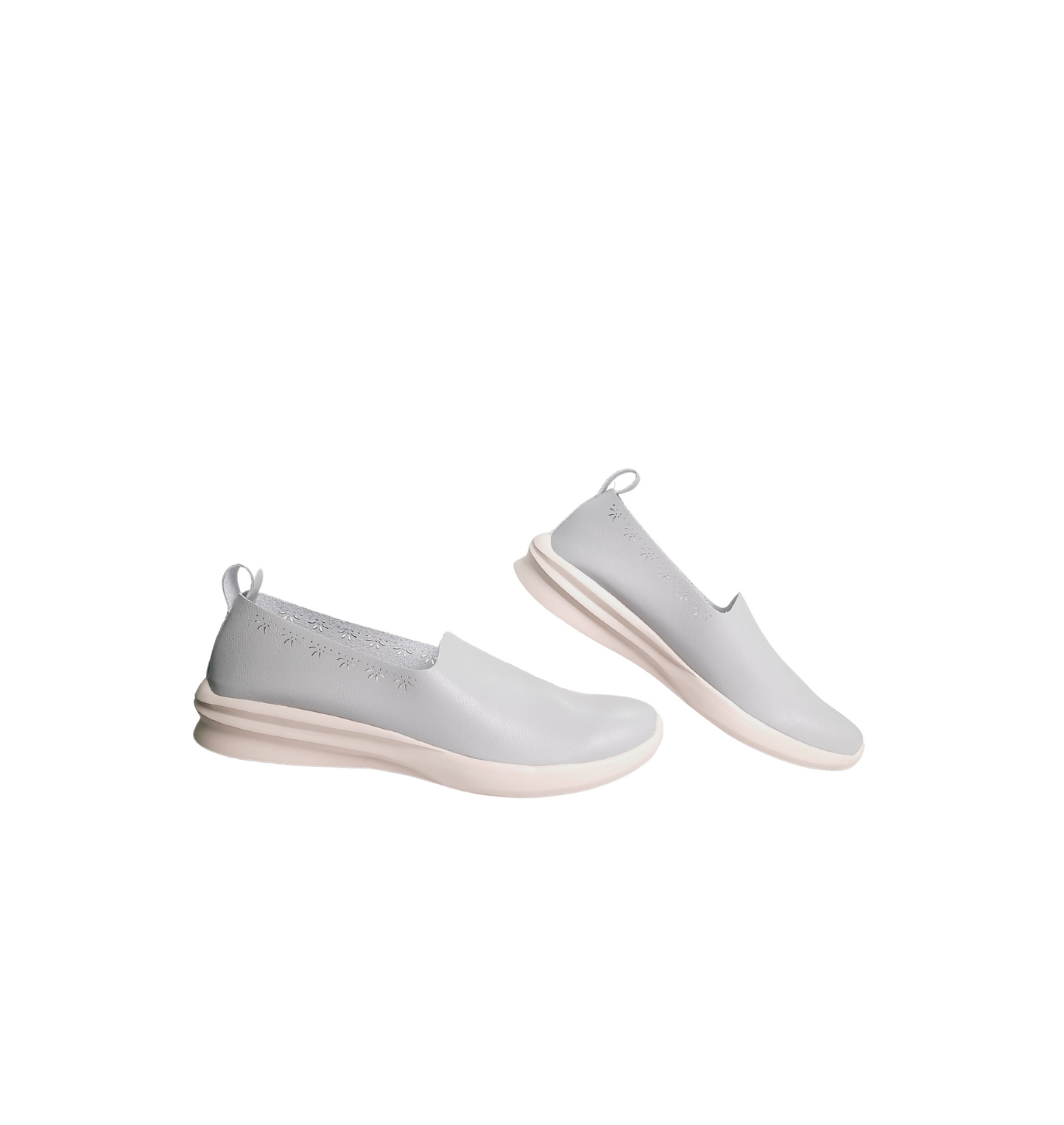 Women's Grey Comfort Slip-Ons