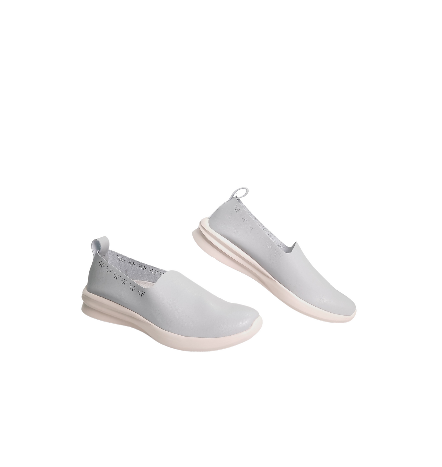 Women's Grey Comfort Slip-Ons