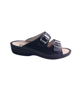 Italian Leather Sandals Black