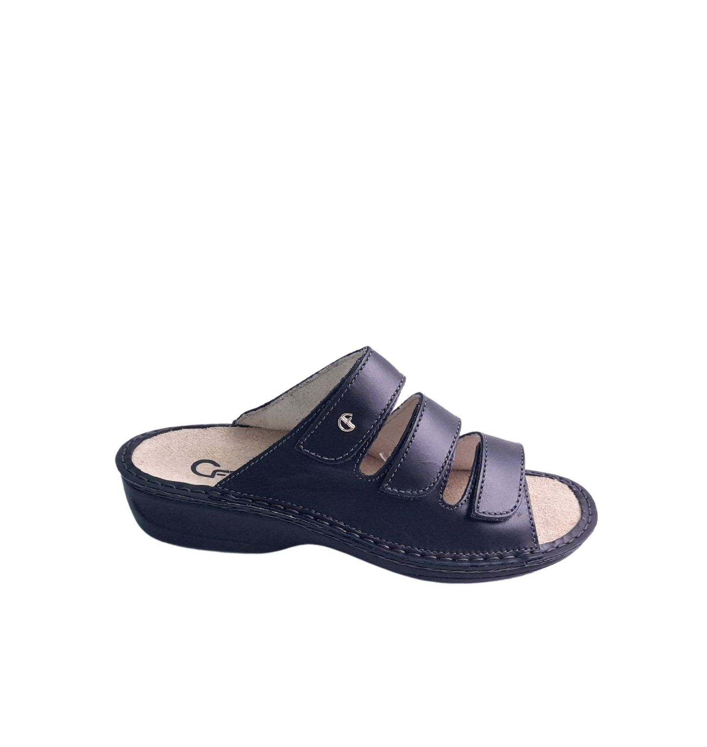 Italian Adjustable Sandals Black