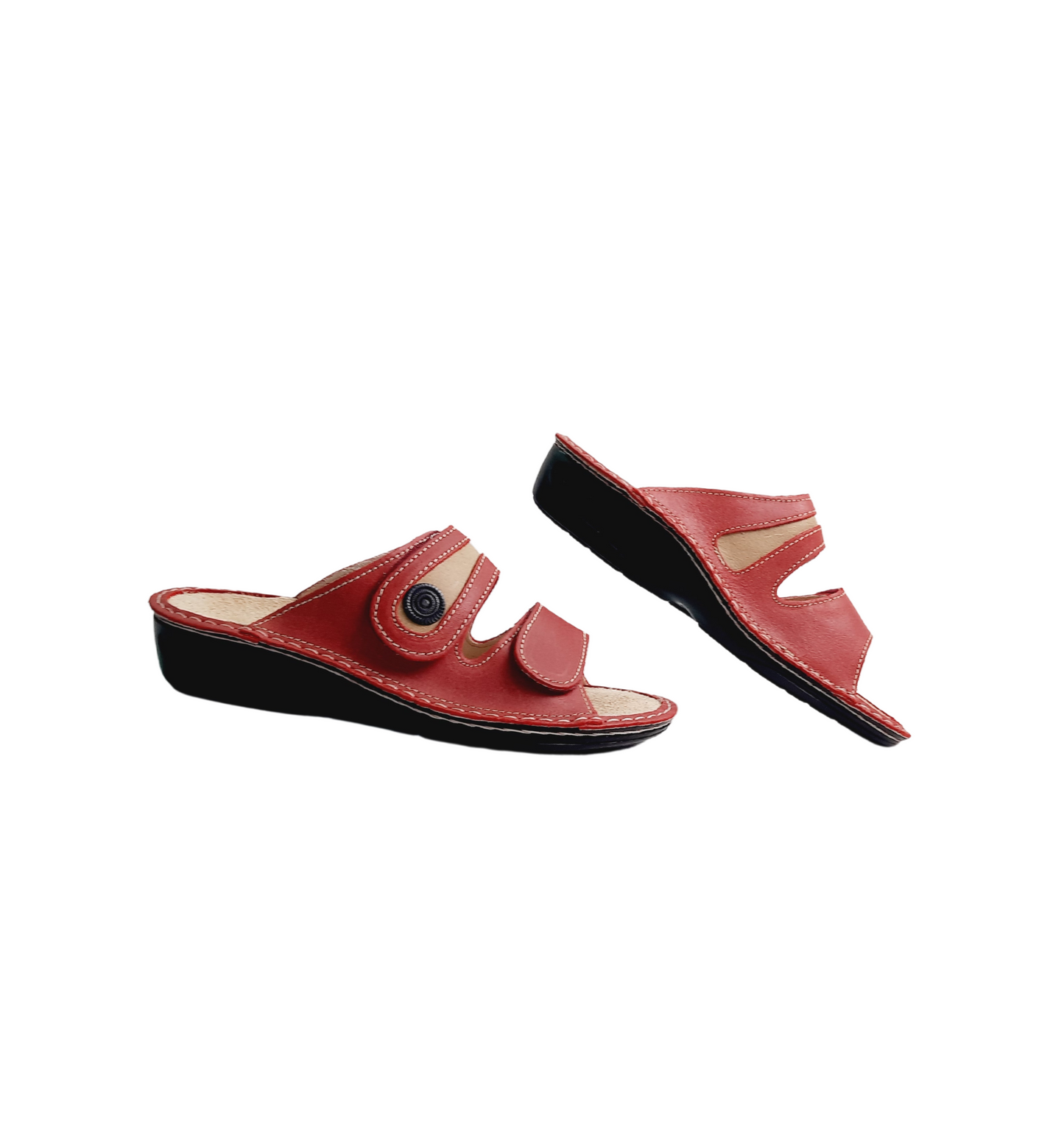 Italian Leather Rosso Sandals