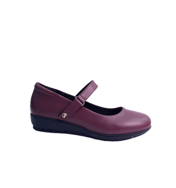 Italian Flats Maroon Leather