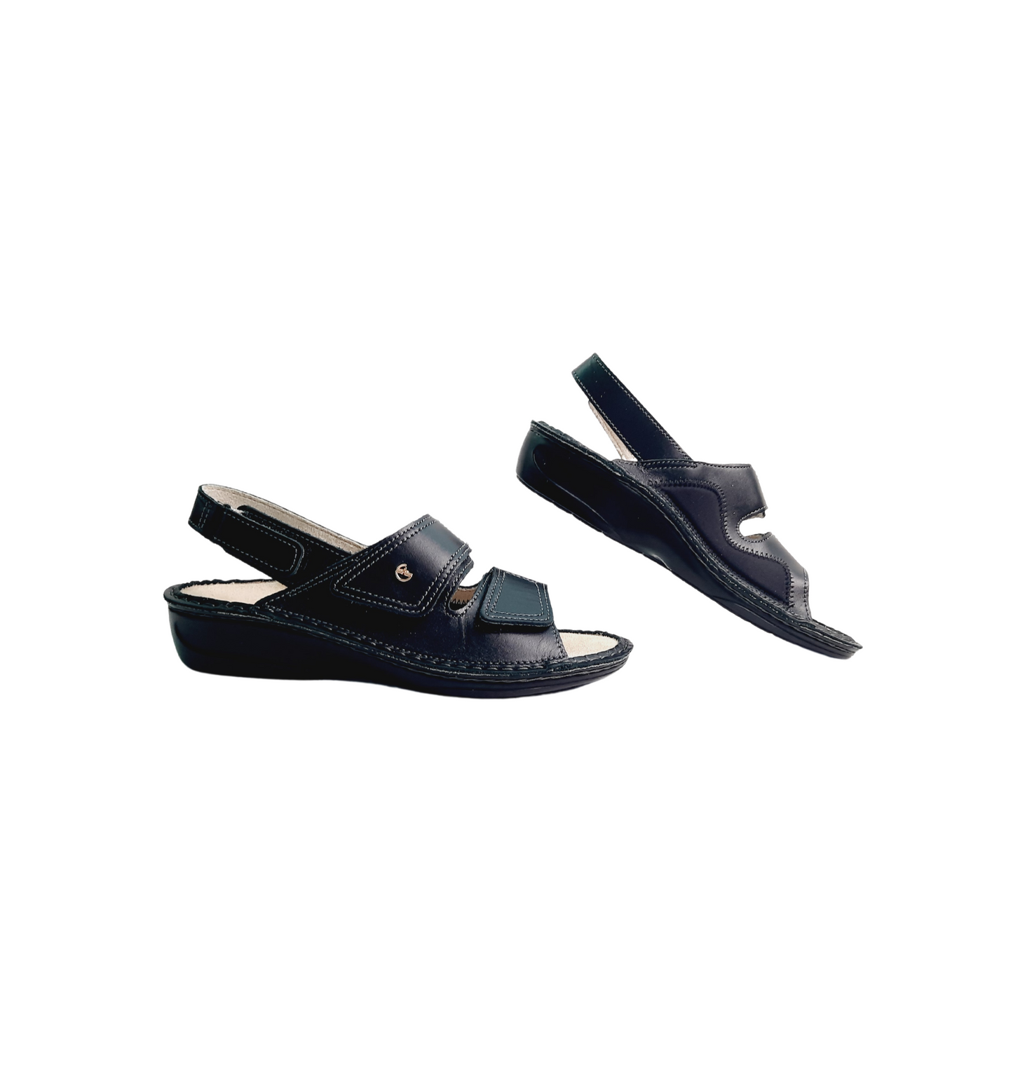 Forli Italian Sandals Black