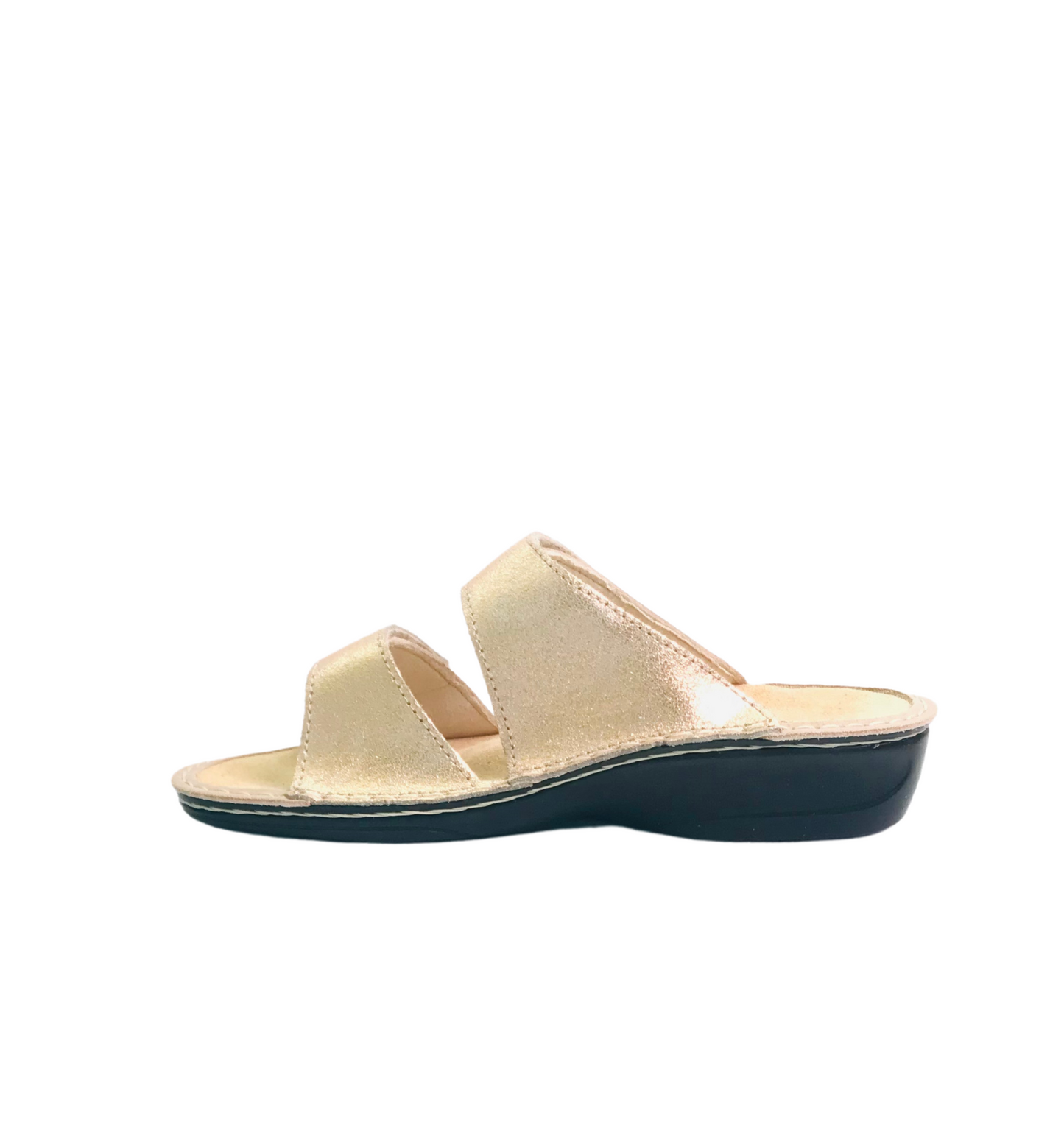 Italian Leather Gold Sandals