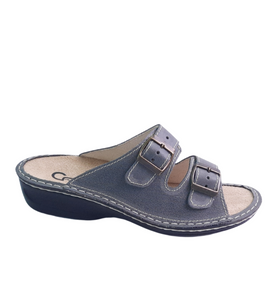 Italian Leather Sandals Grey