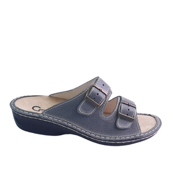 Italian Leather Sandals Grey