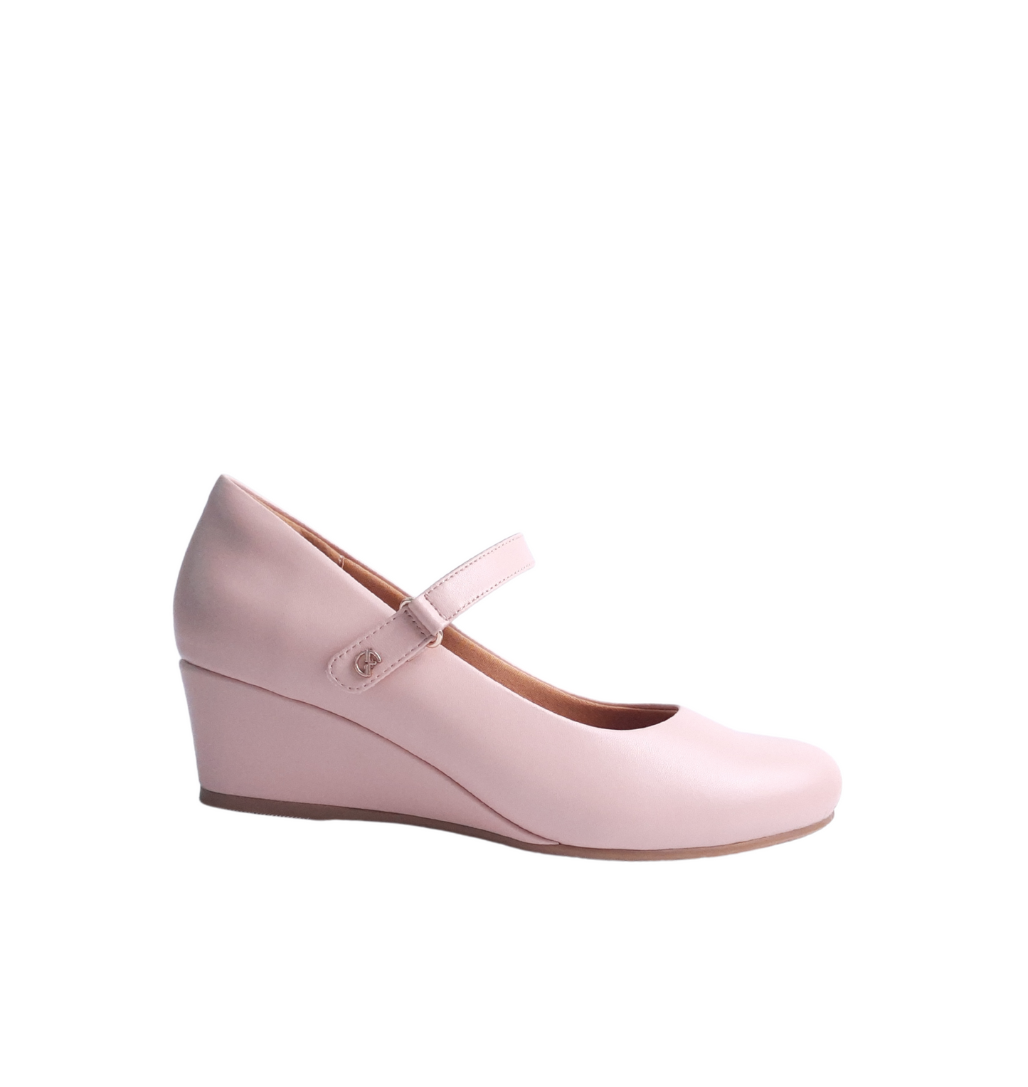 Italian Strap Wedges Pink