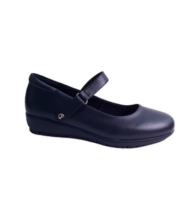Italian Flats Black Leather