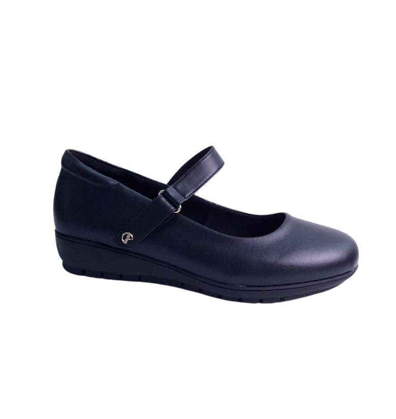 Italian Flats Black Leather