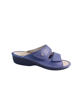Italian Leather Sandals Blue
