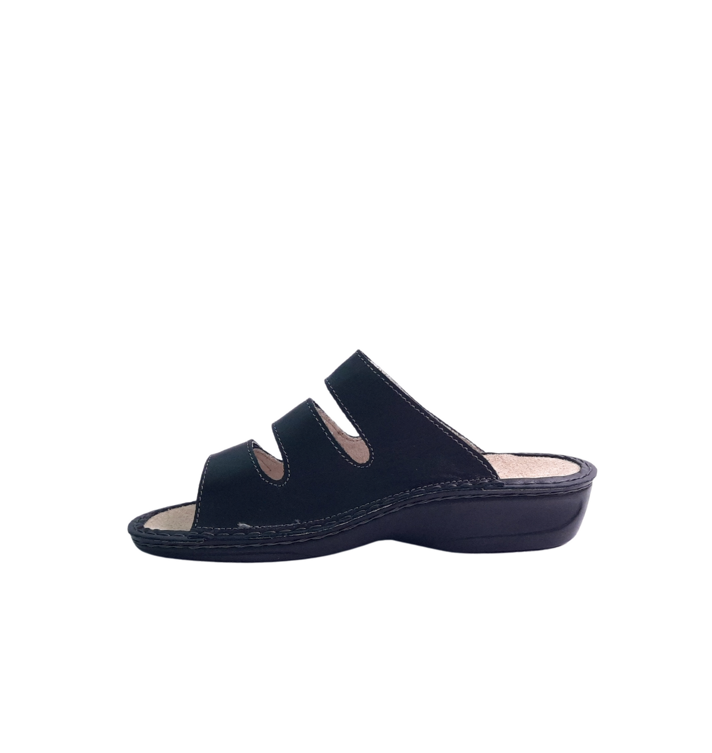 Italian Adjustable Sandals Black