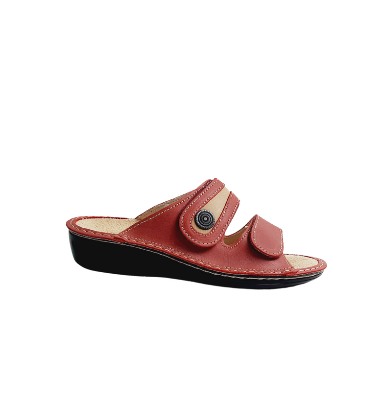 Italian Leather Rosso Sandals