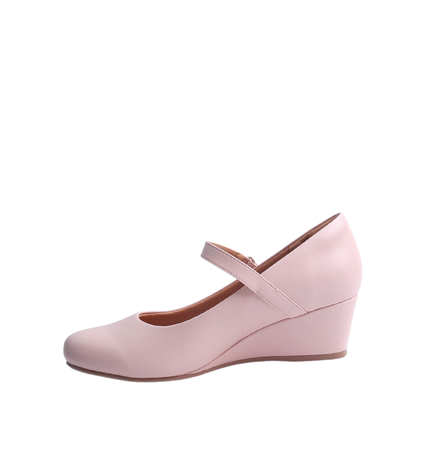 Italian Strap Wedges Pink