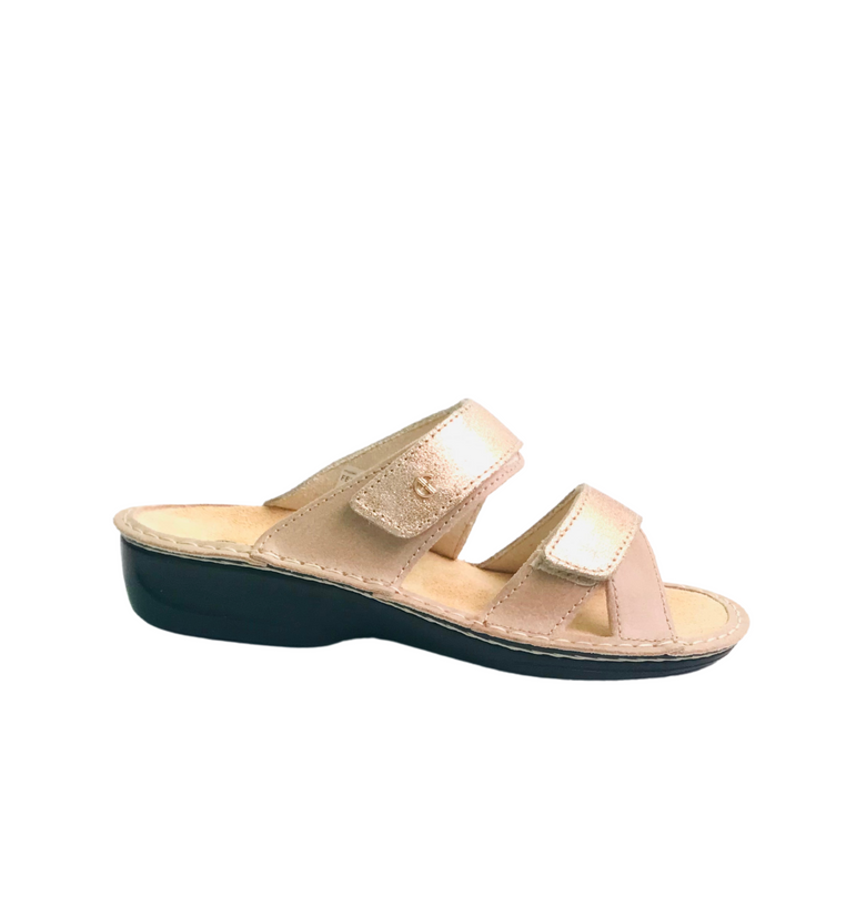 Italian Leather Gold Sandals