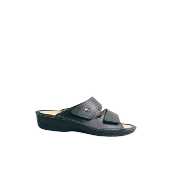 Italian Black Leather Sandals