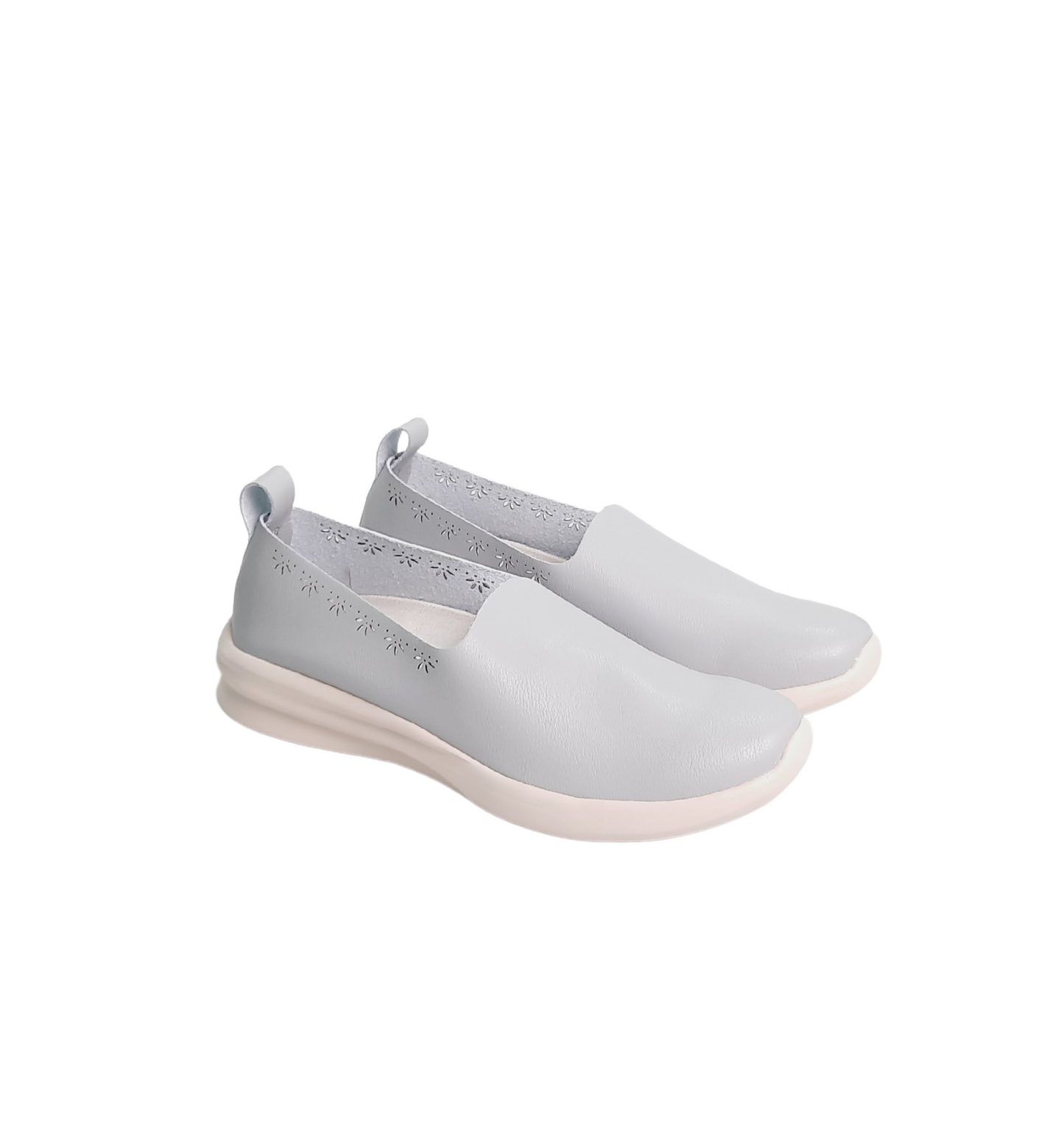 Women's Grey Comfort Slip-Ons