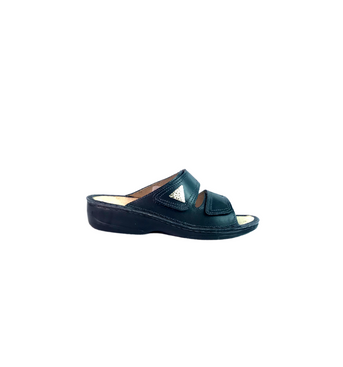 Italian Black Leather Sandals