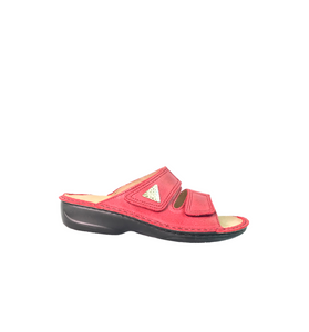 Italian Leather Sandals Red