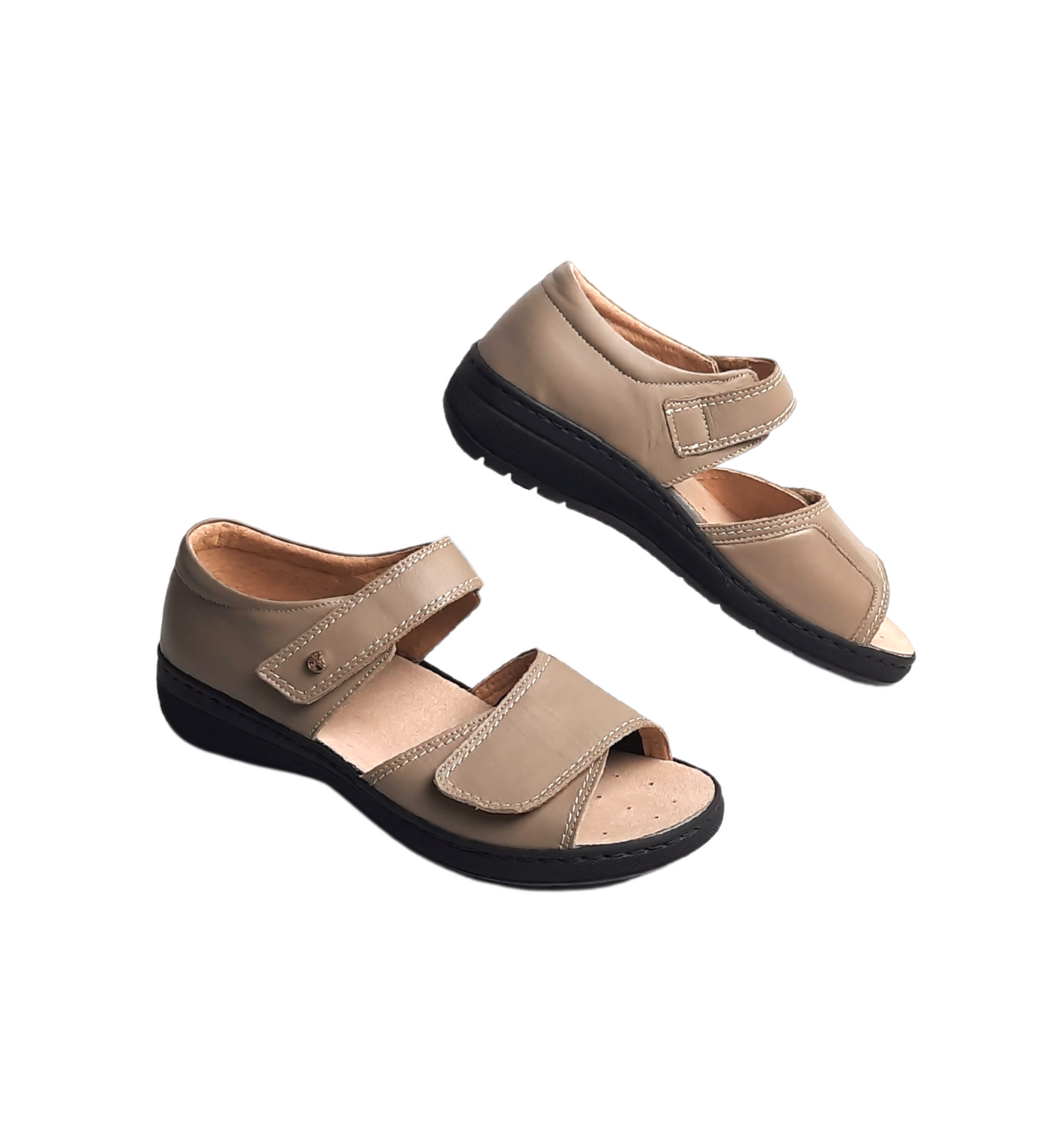 Womens Italian Beige Sandals