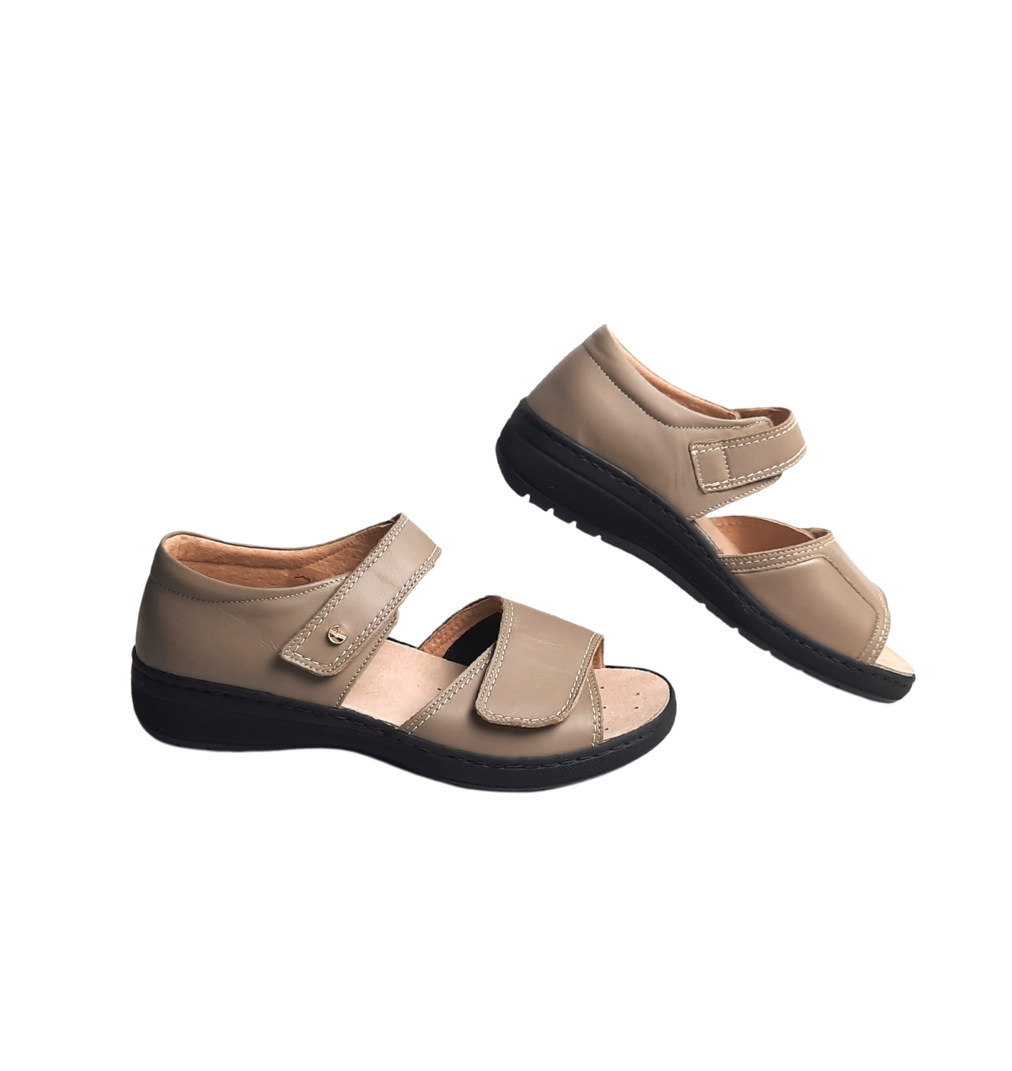 Womens Italian Beige Sandals